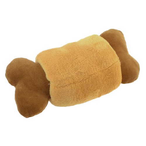 Ruilogod Brauner knochenförmiger Haustierhundwelpe-Spielkäu-quietschendes Spielzeug Ruilogod Brauner knochenförmiger Haustierhundwelpe-Spielkäu-quietschendes Spielzeug von Ruilogod