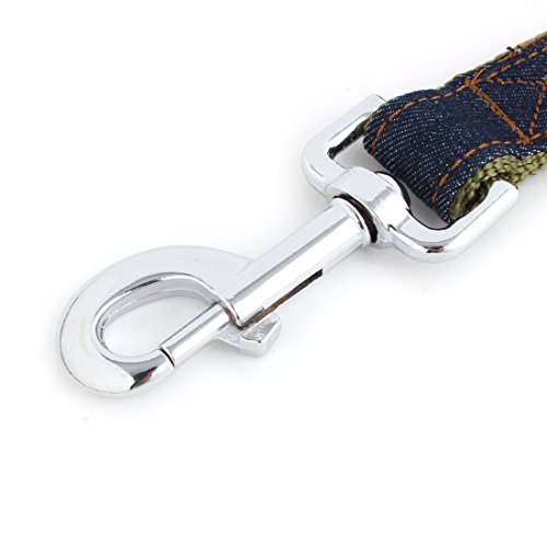 Ruilogod Denim Haustier Hund Welpen Schwenkhaken Gehende Z107 Training Seil Leine Gürtel Grün Ruilogod Denim Haustier Hund Welpen Schwenkhaken Gehende Z107 Training Seil Leine Gürtel Grün von Ruilogod