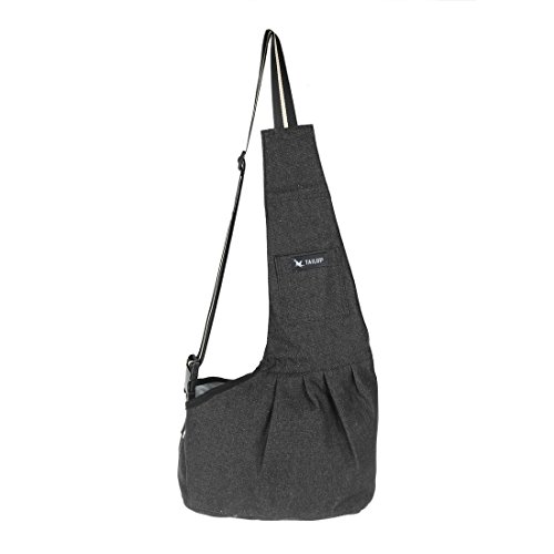 Ruilogod Denim Tragbare Welpen Haustier Tragetasche Händiger Reisen Waschbare Rucksack für kleine Hundekatze Schwarz M Ruilogod Denim Tragbare Welpen Haustier Tragetasche Händiger Reisen Waschbare Rucksack für kleine Hundekatze Schwarz M von Ruilogod