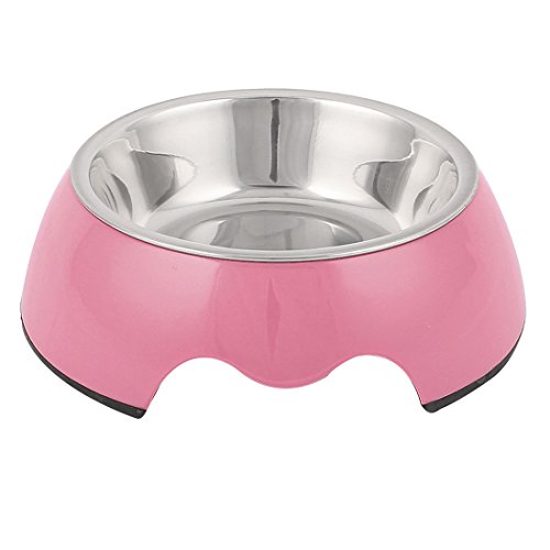 Ruilogod Edelstahl Haustierkatze Hund Hund Doggie Teller Essen Fütterung Feeder Schüssel Rosa Ruilogod Edelstahl Haustierkatze Hund Hund Doggie Teller Essen Fütterung Feeder Schüssel Rosa von Ruilogod