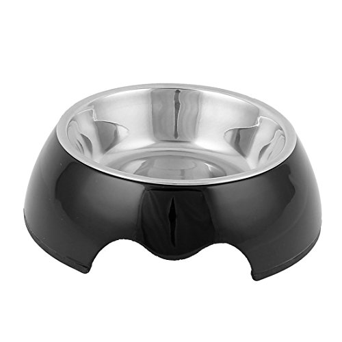 Ruilogod Edelstahl Pet Katze Hund Hund Doggie Teller Essen Fütterung Feeder Bowl Black Ruilogod Edelstahl Pet Katze Hund Hund Doggie Teller Essen Fütterung Feeder Bowl Black von Ruilogod