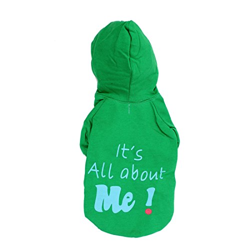 Ruilogod Es geht um mich um mich Haustierherbst-Kleidung Hoodie-Bekleidungskostüm M grün Ruilogod Es geht um mich um mich Haustierherbst-Kleidung Hoodie-Bekleidungskostüm M grün von Ruilogod