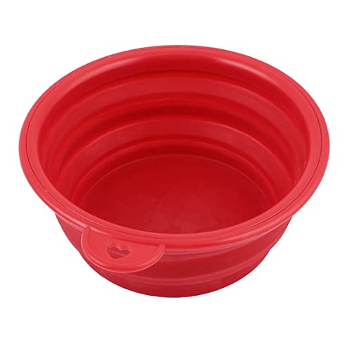 Ruilogod Faltbare Haustier Hund Katzenfutter Wasser Futternapf Dish 12 x 5 cm Rot Ruilogod Faltbare Haustier Hund Katzenfutter Wasser Futternapf Dish 12 x 5 cm Rot von Ruilogod