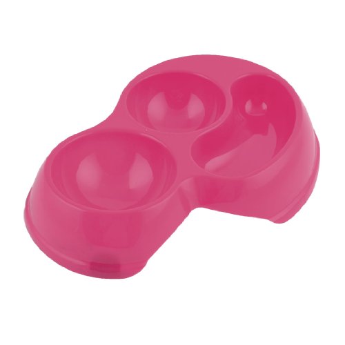 Ruilogod Fuchsia 3 in 1 Steckplatz Haustier Hund Welpen Katze Lebensmittel Wasserschale Teller Ruilogod Fuchsia 3 in 1 Steckplatz Haustier Hund Welpen Katze Lebensmittel Wasserschale Teller von Ruilogod