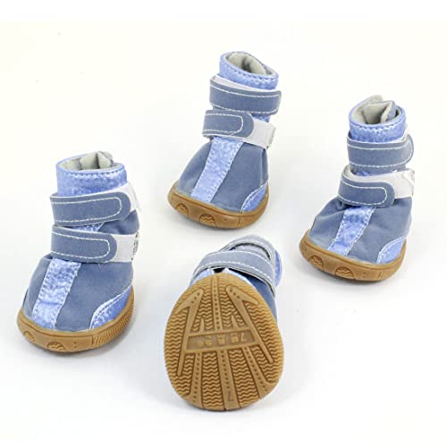 Ruilogod Fußschutz Gummisohle Pet Schuhe Stiefel S 2 Pair Blau Ruilogod Fußschutz Gummisohle Pet Schuhe Stiefel S 2 Pair Blau von Ruilogod