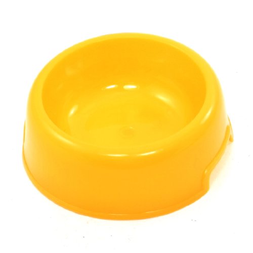 Ruilogod Gelbes Plastik Haustier-Katzen-Hundefutter Wasser Feeder Bowl Ruilogod Gelbes Plastik Haustier-Katzen-Hundefutter Wasser Feeder Bowl von Ruilogod