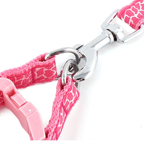 Ruilogod Giraffe Korn-Muster Haustier Hund Zuggurtbands Halter Kragen-Leine Zugseil Rosa Ruilogod Giraffe Korn-Muster Haustier Hund Zuggurtbands Halter Kragen-Leine Zugseil Rosa von Ruilogod
