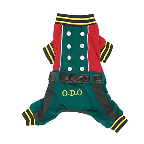 Ruilogod Größe M Casual Herbst Streifen Pet Yorkie Hund Welpen Katze Kleidung Overall Mantelhose Ruilogod Größe M Casual Herbst Streifen Pet Yorkie Hund Welpen Katze Kleidung Overall Mantelhose von Ruilogod
