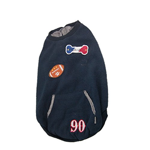 Ruilogod Größe S Dunkelblau Pet Welpen Hund Bekleidung Kleidung Winter Fleece Mantel Hemden Bluse Ruilogod Größe S Dunkelblau Pet Welpen Hund Bekleidung Kleidung Winter Fleece Mantel Hemden Bluse von Ruilogod