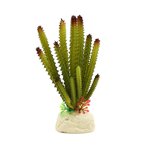 Ruilogod Grüne Kunststoff-Kaktus-Anlage Terrarium Dekor Reptilien Habitat Dekoration für Reptilien- und Amphibien Ruilogod Grüne Kunststoff-Kaktus-Anlage Terrarium Dekor Reptilien Habitat Dekoration für Reptilien- und Amphibien von Ruilogod