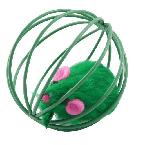 Ruilogod Grüne falsche Maus-Ratte in Käfigball Pet Katze Kätzchen Lustige Spielzeug Ruilogod Grüne falsche Maus-Ratte in Käfigball Pet Katze Kätzchen Lustige Spielzeug von Ruilogod