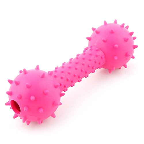 Ruilogod Gummi Haustier Hund Katze Hantelform Handweight Sound Glocke Spielzeug Ruilogod Gummi Haustier Hund Katze Hantelform Handweight Sound Glocke Spielzeug von Ruilogod
