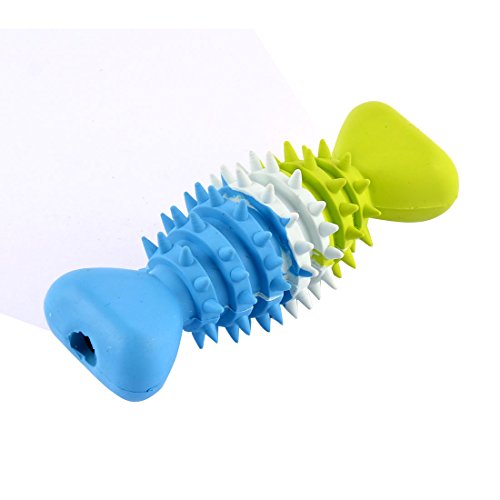 Ruilogod Gummi-Hundewelpen Doggy Spike Kauknochen Spielzeug Zähne sauber Blau Grün Ruilogod Gummi-Hundewelpen Doggy Spike Kauknochen Spielzeug Zähne sauber Blau Grün von Ruilogod