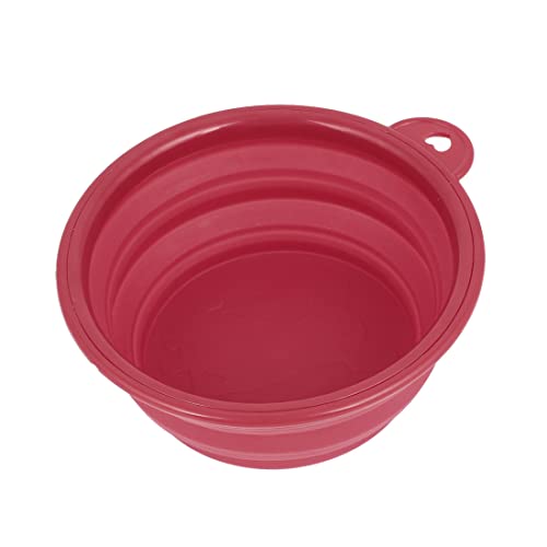 Ruilogod Gummi Pet faltbare Essen Füttern Wasser-Schüssel-Teller Red Ruilogod Gummi Pet faltbare Essen Füttern Wasser-Schüssel-Teller Red von Ruilogod