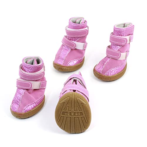 Ruilogod Haken Look Schließung Warme Pet Schuhe Stiefel Booties XS 2 Paar Rosa Ruilogod Haken Look Schließung Warme Pet Schuhe Stiefel Booties XS 2 Paar Rosa von Ruilogod