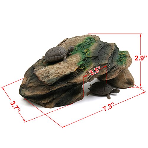 Ruilogod Harz Reptil Turtle Haus Höhle Verstecke Spot Klettern Steinverzierung für Aquarium Ruilogod Harz Reptil Turtle Haus Höhle Verstecke Spot Klettern Steinverzierung für Aquarium von Ruilogod