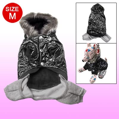 Ruilogod Haustier Faux Leder Union Anzug Hund Hoodie Mantel Bekleidung Schwarz M Ruilogod Haustier Faux Leder Union Anzug Hund Hoodie Mantel Bekleidung Schwarz M von Ruilogod