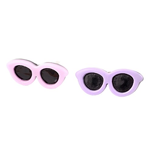 Ruilogod Haustier Haar Bögen Clips Doggie Sonnenbrille Hund Zubehör 2 Stück Lila Rosa Ruilogod Haustier Haar Bögen Clips Doggie Sonnenbrille Hund Zubehör 2 Stück Lila Rosa von Ruilogod