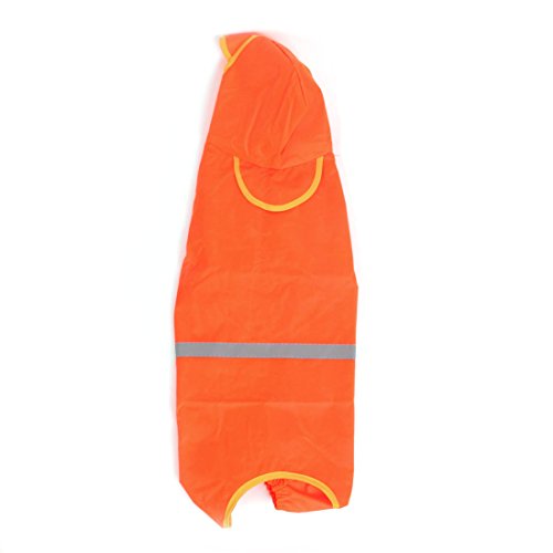Ruilogod Haustier Hund Hund Druckknopf mit Kapuze Regenmantel Poncho Regen M orange Ruilogod Haustier Hund Hund Druckknopf mit Kapuze Regenmantel Poncho Regen M orange von Ruilogod