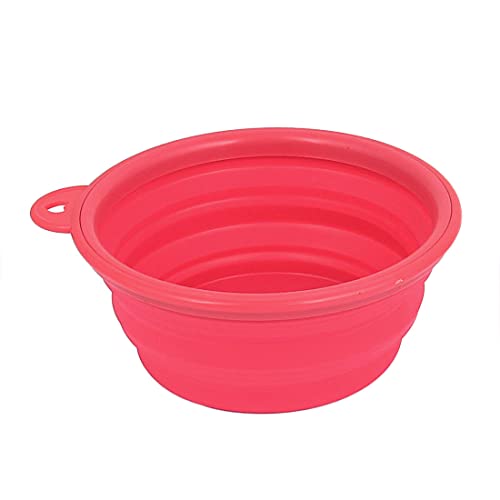 Ruilogod Haustier Hund Katzenfutter Wasser zusammenklappbarer Reisenapf Dish Feeder Fushcia Ruilogod Haustier Hund Katzenfutter Wasser zusammenklappbarer Reisenapf Dish Feeder Fushcia von Ruilogod