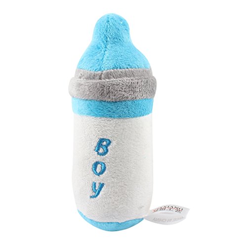 Ruilogod Haustier Hund Pudel Nursing Flasche Design klingendes quietschendes Spielzeug blau weiß Ruilogod Haustier Hund Pudel Nursing Flasche Design klingendes quietschendes Spielzeug blau weiß von Ruilogod
