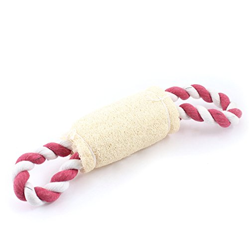 Ruilogod Haustier Hund Yorkie Lofah Schwammstil Kau Spiel Spielzeug Beige Weiße Fuchsie Ruilogod Haustier Hund Yorkie Lofah Schwammstil Kau Spiel Spielzeug Beige Weiße Fuchsie von Ruilogod