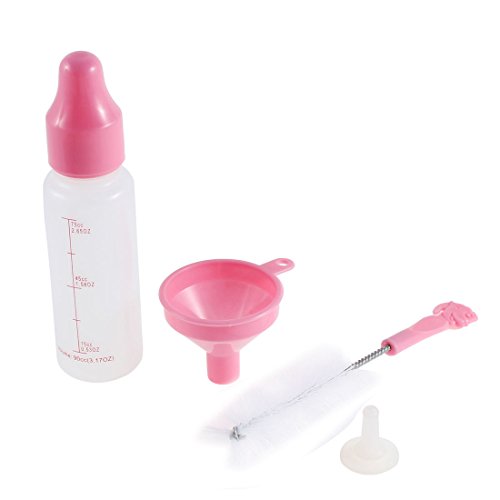 Ruilogod Haustier-Hundewelpen-Katze-Babyflasche Nippel Pinsel Trichter Feeder Kit 4 in 1 Ruilogod Haustier-Hundewelpen-Katze-Babyflasche Nippel Pinsel Trichter Feeder Kit 4 in 1 von Ruilogod