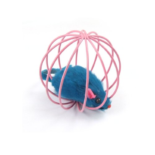 Ruilogod Haustier-Katzen-Kätzchen Lustiges Spielzeug spielt Teal Gefälschte Maus in Rosa Käfig-Kugel Ruilogod Haustier-Katzen-Kätzchen Lustiges Spielzeug spielt Teal Gefälschte Maus in Rosa Käfig-Kugel von Ruilogod