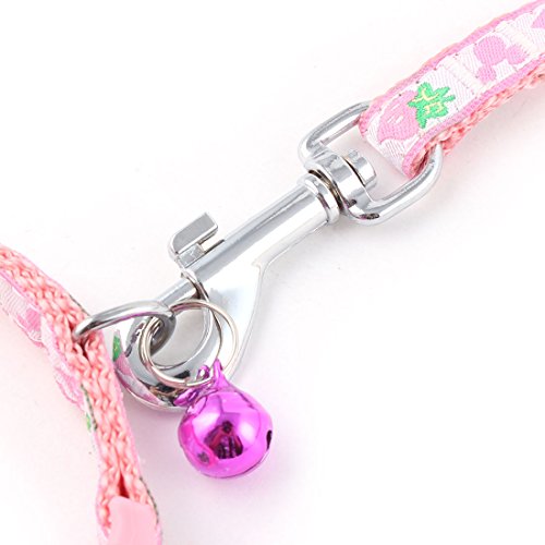 Ruilogod Haustier-Welpen-Hundegiraffe-Korn-Muster-Harness Seil Geht Leine Schwarz Ruilogod Haustier-Welpen-Hundegiraffe-Korn-Muster-Harness Seil Geht Leine Schwarz von Ruilogod