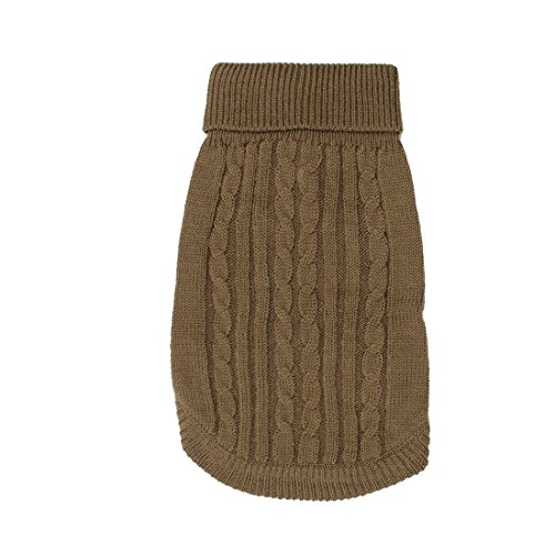 Ruilogod Haustier gerippt Manschette Twisted Rollkragen Kleidung Strickwaren Pullover L Ruilogod Haustier gerippt Manschette Twisted Rollkragen Kleidung Strickwaren Pullover L von Ruilogod