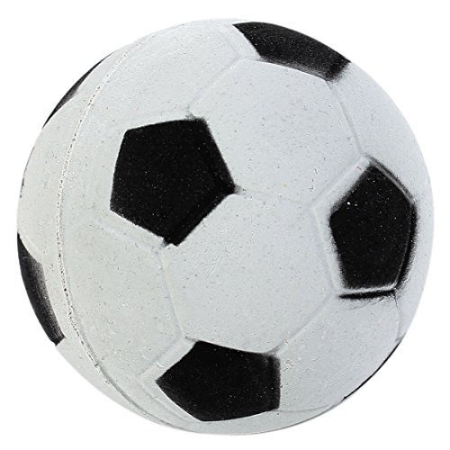 Ruilogod Haustierhundkatze-Fußball-Art-Training Kaukugel-Spielzeug weiß schwarz Ruilogod Haustierhundkatze-Fußball-Art-Training Kaukugel-Spielzeug weiß schwarz von Ruilogod