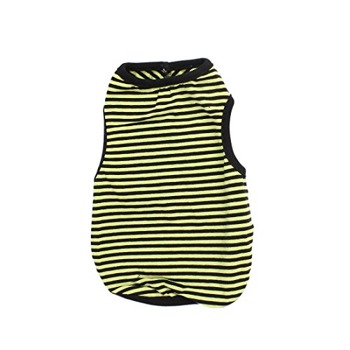 Ruilogod Haustreifenmuster ärmelloser Tank Top Weste M schwarz gelb Ruilogod Haustreifenmuster ärmelloser Tank Top Weste M schwarz gelb von Ruilogod