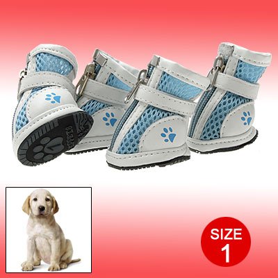 Ruilogod Hellblaue mode kleine schutzpet paw boot hund schuhe 1# Ruilogod Hellblaue mode kleine schutzpet paw boot hund schuhe 1# von Ruilogod