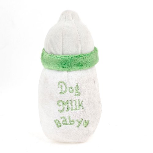 Ruilogod Hellgrünweiße weiße weiche Plüschflasche geformtes quietschendes Spielzeug für Haustierhund Ruilogod Hellgrünweiße weiße weiche Plüschflasche geformtes quietschendes Spielzeug für Haustierhund von Ruilogod