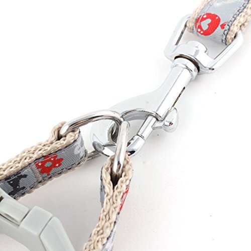 Ruilogod Herz Blume Print Hund Training Walk Z107 Halter Leine Schleife Traktionsseil Grau Ruilogod Herz Blume Print Hund Training Walk Z107 Halter Leine Schleife Traktionsseil Grau von Ruilogod