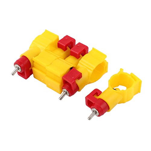 Ruilogod Huhn Automatische Wasser-Zufuhr Nippeltränke 5pcs Rot Gelb Ruilogod Huhn Automatische Wasser-Zufuhr Nippeltränke 5pcs Rot Gelb von Ruilogod