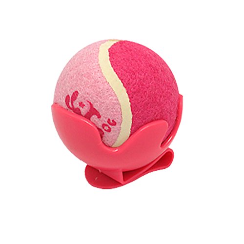 Ruilogod Hund Cat Pet Toy Cricket Baseball Tennisball Rosa mit Cliphalterung Ruilogod Hund Cat Pet Toy Cricket Baseball Tennisball Rosa mit Cliphalterung von Ruilogod
