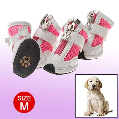 Ruilogod Hund Hündchen, Rosa, Weiß Mesh-Boot Pet Fußschutz M Ruilogod Hund Hündchen, Rosa, Weiß Mesh-Boot Pet Fußschutz M von Ruilogod