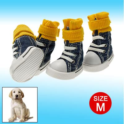 Ruilogod Hund Schuhe Hunde Gelb Klettverschluss Reise Straße Sport-Boot Ruilogod Hund Schuhe Hunde Gelb Klettverschluss Reise Straße Sport-Boot von Ruilogod