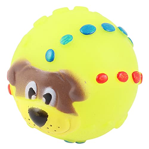 Ruilogod Hund gedrucktes Haustier-Welpen-Ball-Entwurf Sounding quietschendes Spielzeug gelb grün Ruilogod Hund gedrucktes Haustier-Welpen-Ball-Entwurf Sounding quietschendes Spielzeug gelb grün von Ruilogod