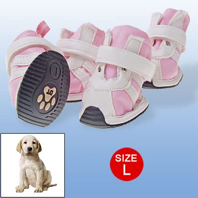 Ruilogod Hundeschutz Hundeschuhe L Rosa Weiß Klettverschluss Entwurf Ruilogod Hundeschutz Hundeschuhe L Rosa Weiß Klettverschluss Entwurf von Ruilogod