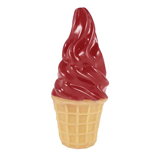 Ruilogod Ice Cream-Form-Haustier-Welpen-Spiele Chew quietschendes Spielzeug Red Beige Ruilogod Ice Cream-Form-Haustier-Welpen-Spiele Chew quietschendes Spielzeug Red Beige von Ruilogod