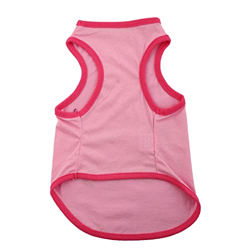 Ruilogod Ich liebe meinen Mama-Charakterdruck, Sommerkleid, Haustierkleidung, Welpen-Hund-Katzenweste T-Shirt Größe M Pink Ruilogod Ich liebe meinen Mama-Charakterdruck, Sommerkleid, Haustierkleidung, Welpen-Hund-Katzenweste T-Shirt Größe M Pink von Ruilogod