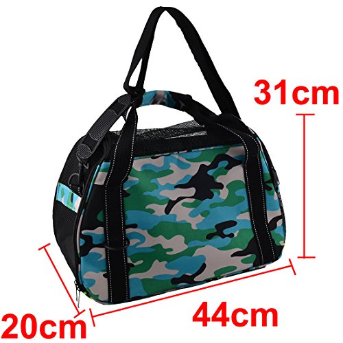Ruilogod Im Freien Reise Nylon Meshy Reißverschluss Verschluss Pet Carrier Hund Katze Kiste Totes Umhängetasche Tarnung C Ruilogod Im Freien Reise Nylon Meshy Reißverschluss Verschluss Pet Carrier Hund Katze Kiste Totes Umhängetasche Tarnung C von Ruilogod
