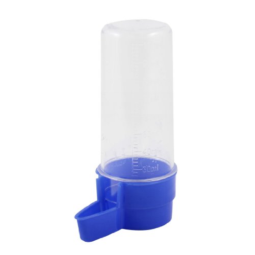 Ruilogod Käfig Pet Papageien-Vogel-Blau Clear Water Brunnen-Flaschen Waterer 100ml Ruilogod Käfig Pet Papageien-Vogel-Blau Clear Water Brunnen-Flaschen Waterer 100ml von Ruilogod