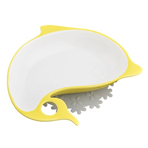 Ruilogod Keramik Startseite Dolphin Design Nahrung Wasserfutter Welpen-Hundekatze-Haustier-Becken Schüssel Gelb Ruilogod Keramik Startseite Dolphin Design Nahrung Wasserfutter Welpen-Hundekatze-Haustier-Becken Schüssel Gelb von Ruilogod