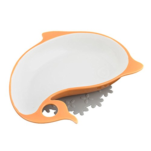 Ruilogod Keramik Startseite Dolphin Design Nahrung Wasserfutter Welpen-Hundekatze-Haustier-Becken Schüssel orange Ruilogod Keramik Startseite Dolphin Design Nahrung Wasserfutter Welpen-Hundekatze-Haustier-Becken Schüssel orange von Ruilogod
