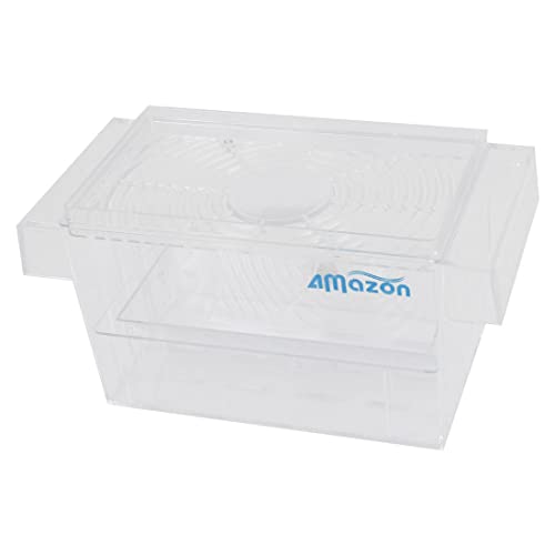 Ruilogod Klarer Kunststoff 16,5 x 8 x 8 cm Rechteckförmige Aquarium-Spawn-Brüterei von Ruilogod