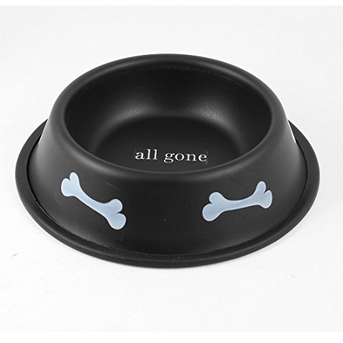 Ruilogod Knochenbedruckter Haustierhund-Lebensmittel-Wasserschalen-Teller-Feeder 8,5 "Dia Black Ruilogod Knochenbedruckter Haustierhund-Lebensmittel-Wasserschalen-Teller-Feeder 8,5 "Dia Black von Ruilogod