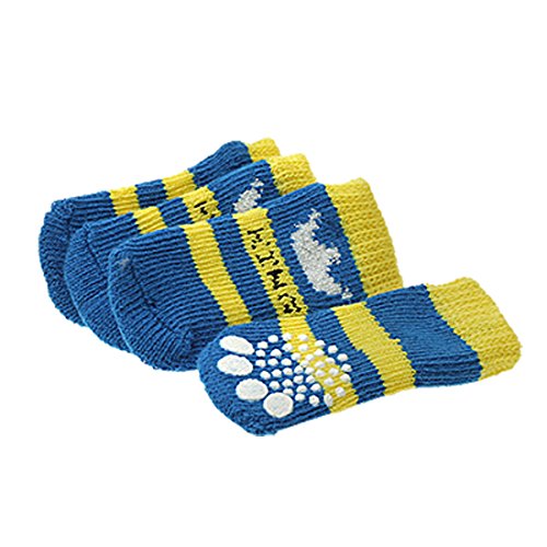 Ruilogod Krone Muster Haustierhundwelpen Socken L9 x W5cm Ruilogod Krone Muster Haustierhundwelpen Socken L9 x W5cm von Ruilogod